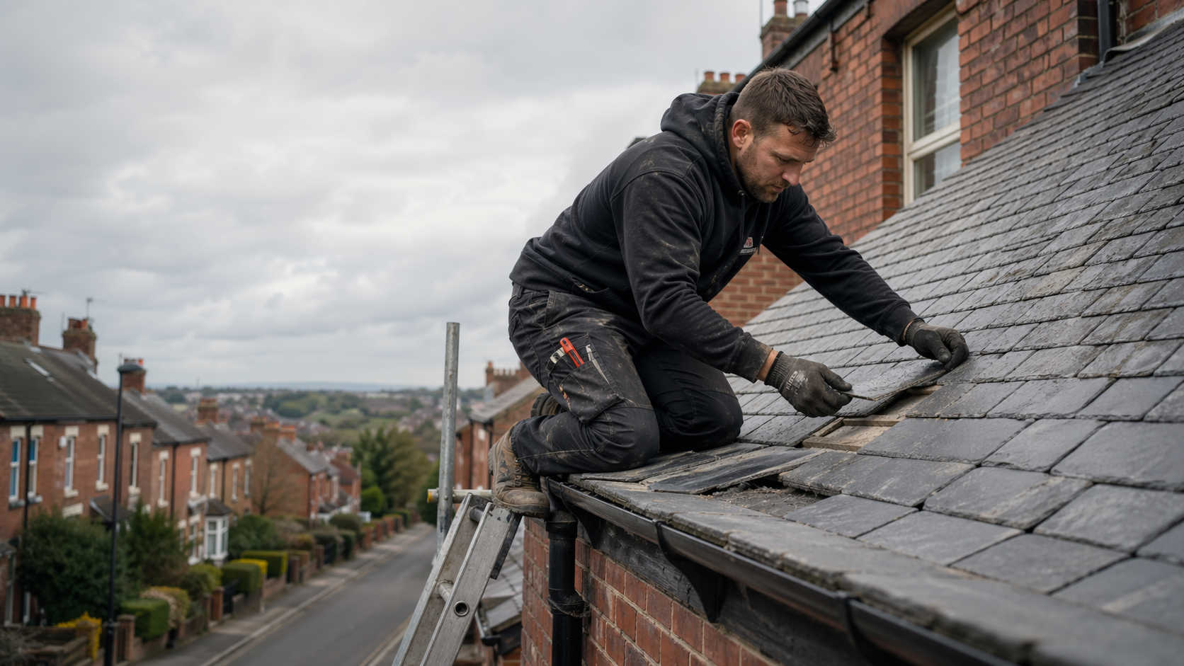Roofing website design example for local repair and inspection enquiries